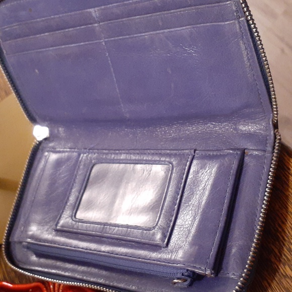 BRIGHTON LEATHER VIP WALLET HANDPAINTED EUC - Picture 7 of 15